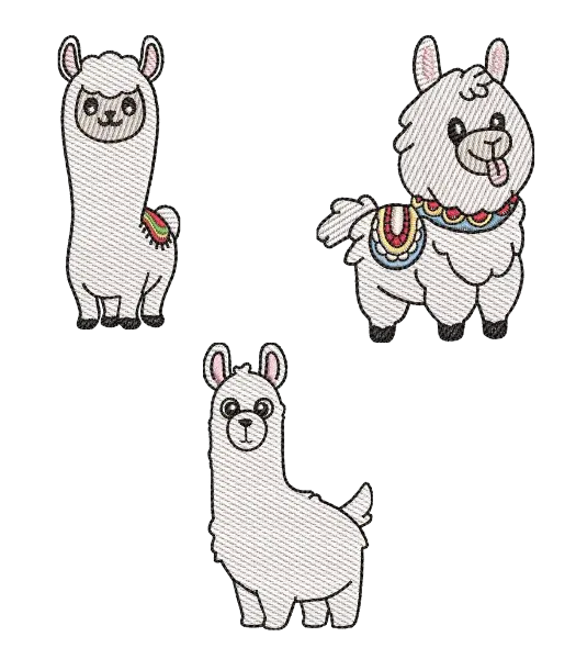 Kit Matriz de Bordado Alpaca